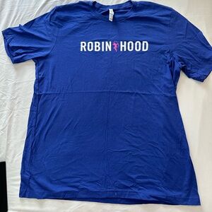 Blue Robin Hood t shirt